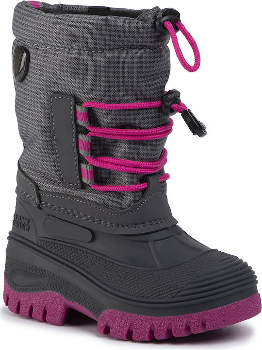 CMP Kids Snow Boots with Laces Gray