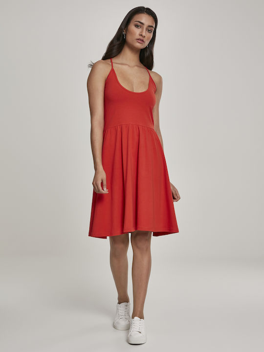 Urban Classics Mini Rochie Bloodorange TB2610-0...