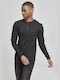 Urban Classics Men's Long Sleeve Blouse with Buttons Black