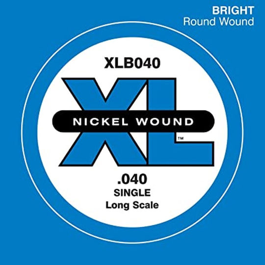 Daddario Single XL Bass Μονή Χορδή Nickel Wound Μπάσου 40" Long Scale