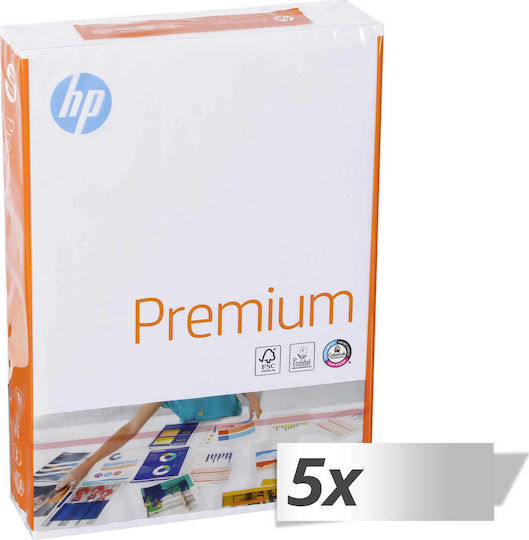 HP Χαρτί Εκτύπωσης A4 80gr/m² 5x500 φύλλα