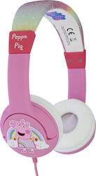 OTL Peppa Pig Glitter Rainbow Peppa Kids Headphones Ενσύρματα Over Ear Παιδικά Ακουστικά Ροζ