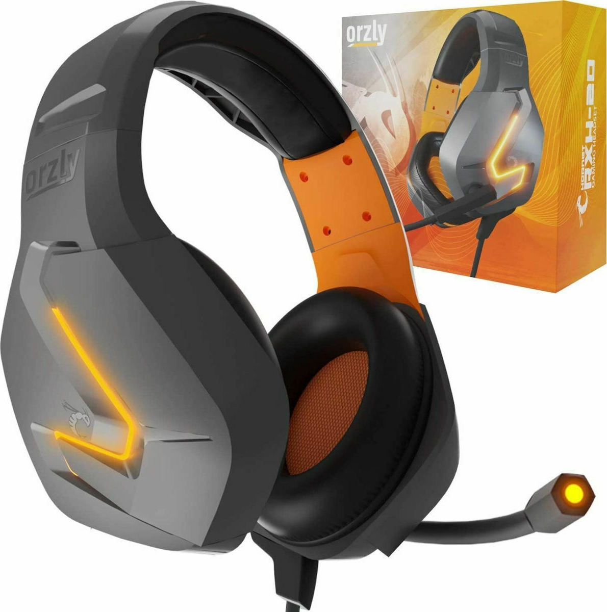 Orzly RXH20 Over Ear Gaming Headset (3.5mm / USB) Vesuvius