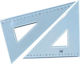 Pratel Set 2 Triunghiuri Geometrice Plastice Transparente 45-60 de grade ILCA