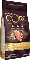 Wellness Core Grain Free Senior Original 10kg Trockenfutter ohne Getreide für ältere Hunde mit Türkei und Huhn