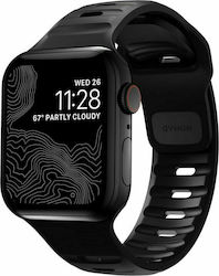 Nomad Sport Strap M/L Curea Neagră (Apple (Apple Watch 44/45/46mm/Ultra 49mm)