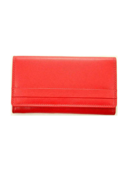 Kion 1003 Large Leather Women's Wallet Red