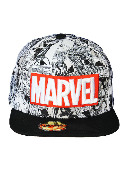 Marvel Ανδρικό Jockey με Ίσιο Γείσο Κόκκινο