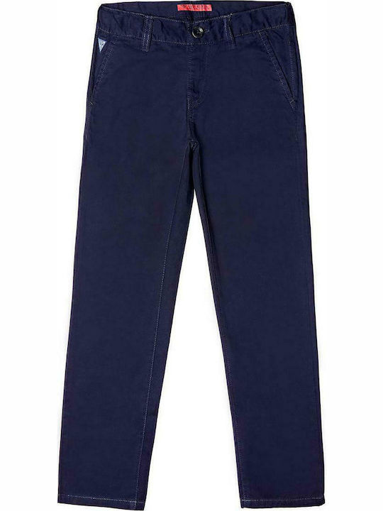 Guess Boys Fabric Trouser Navy Blue