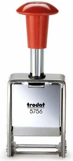 Trodat 5756 Rechteckiger Tintenstempel Selbsteinfärbung Nummer Drehende Ziffern