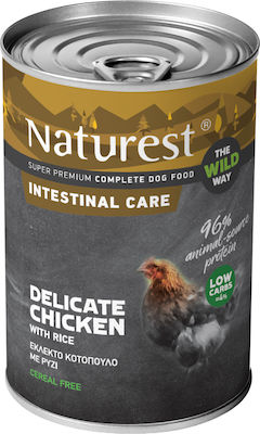 Naturest Intestinal Care Canned Wet Dog Food with Chicken and Rice 1 x 400gr