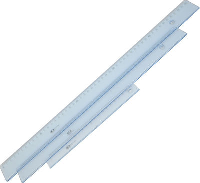 Ruler Plastic Transparent 30cm Ilca