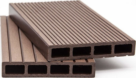 Newplan Deck Περίφραξης Κήπου Καφέ από WPC 360x11x2εκ. Καφέ