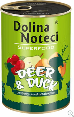 Dolina Noteci Superfood Canned Wet Dog Food with Deer and Duck 1 x 400gr