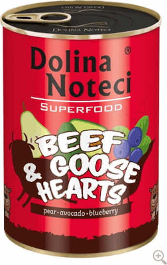 Dolina Noteci Superfood Wet Food Dogs in Cans Diet with Beef Grain-Free 400gr