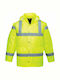 Ergo Work Jacket Reflective Cold with Detachable Hood Yellow