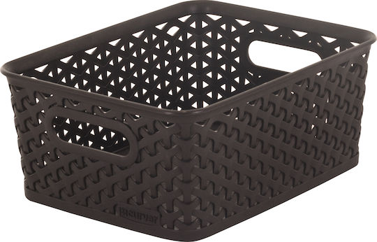 Curver Mystyle Καλάθι Αποθήκευσης Πλαστικό Μαύρο 25.5x19.6x10.3cm