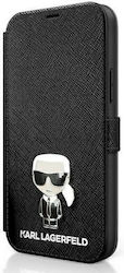 Karl Lagerfeld Iconic Book Δερματίνης Μαύρο (iPhone 12 Pro Max)