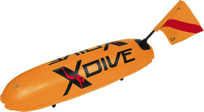 XDive Σημαδούρα Τορπίλη Μονού Θαλάμου PVC Πορτοκαλί