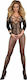 Livia Corsetti Amani LC 17214 Mesh Bodystocking with Open Crotch Black