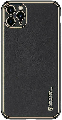 Dux Ducis Yolo Series Synthetic Leather Back Cover Black (iPhone 12 Pro Max)