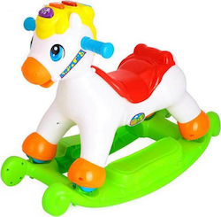 Hola Toys Jucărie cu leagăn Ηorse cu sunete și roți Multicolor