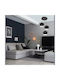 Powertech Pendant Light Black with Socket E27 25cm