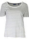 Gant Women's T-shirt Striped White