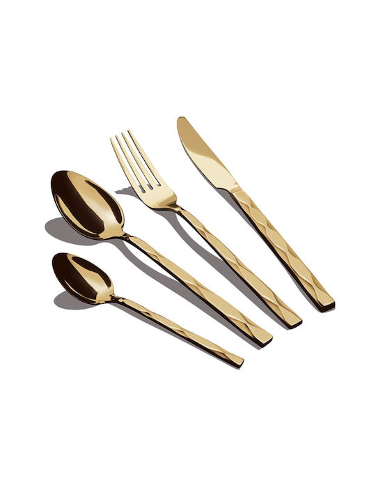 Berlinger Haus 24-Piece Champagne Collection Cutlery Set Metallic Line