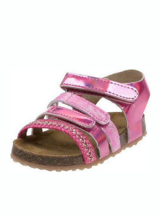 Plakton Kinder Sandalen Petra Trenza Holo Fuchsie