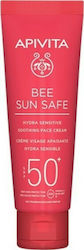 Apivita Bee Sun Safe Hydra Sensitive Αδιάβροχη Αντηλιακή Cremă Față SPF50 50ml