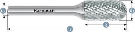 Karnasch Carbide Digging Bit Cutter Bit Carbide for Metal 10mm x 25mm x 6mm