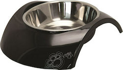 Rogz Luna Metallic Bowls Dog Food & Water Black 700ml