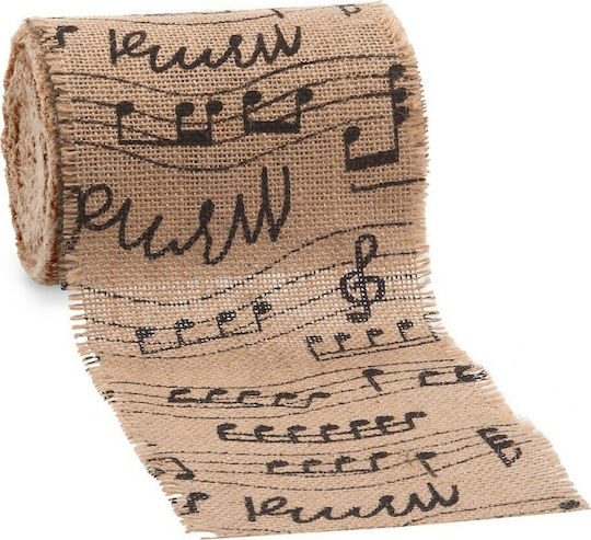 Parisis Fabric for Wedding Favors Brown Roll of Burlap Notes 15cm x 10m. 1pcs