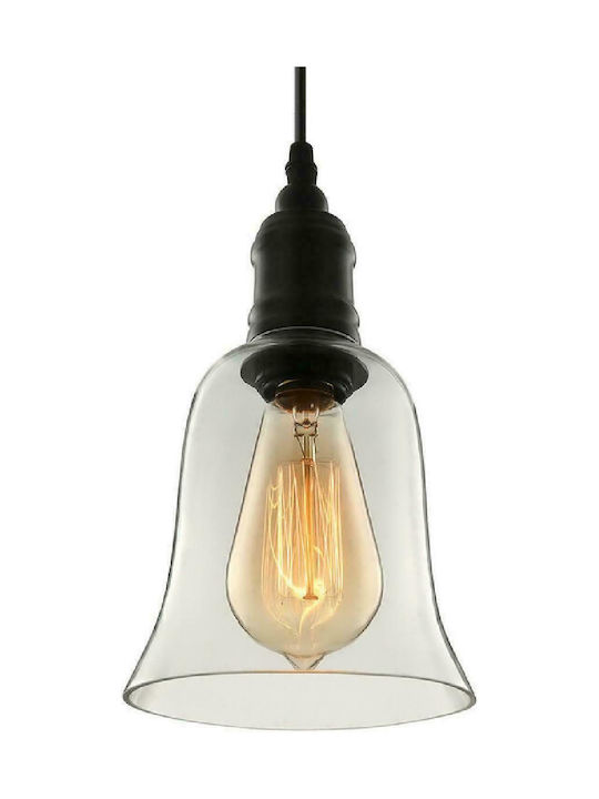 Powertech Pendant Light Single-Light for Socket E27 Transparent