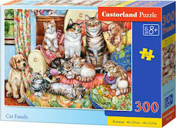 Παιδικό Puzzle Cat Family για 8+ Ετών 300pcs Castorland