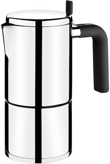 Bra Bali A170402 Cafetieră Pentru Plită Espresso 6 Căni Inox Argintiu