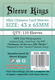 Sleeve Kings Card Sleeves Mini American Size 110τμχ Clear