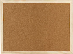 Black Red Cork Notice Board με Ξύλινο Πλαίσιο 60x90cm