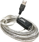 USB 2.0 Cable mini USB-A male - USB-A female 5m (20391-1)