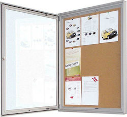 Next Cork Notice Board Lockable Notice Board (6xA4) 58.5x10.75cm