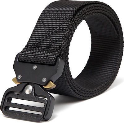 Talos quick release belt with metal buckle black 130 cm