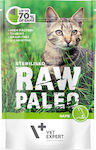 VetExpert Raw Paleo Sterilised Game Nassfutter für Erwachsene Katzen in Beutel mit Bushmeat ohne Gluten 100gr