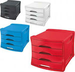 Vivida Plastic Desk Organizer with 4 Drawers Negru