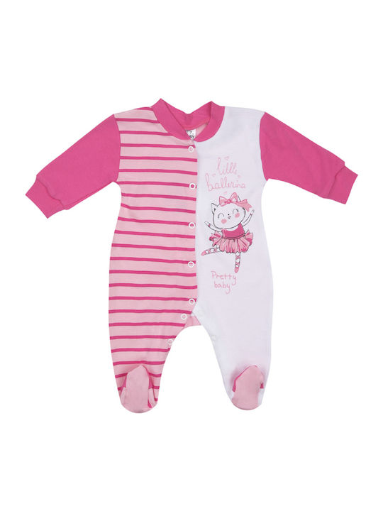 Pretty Baby Baby Bodysuit Set Long-Sleeved Fuchsia