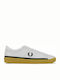 Fred Perry Spencer Leather Bărbați Sneakers Albe