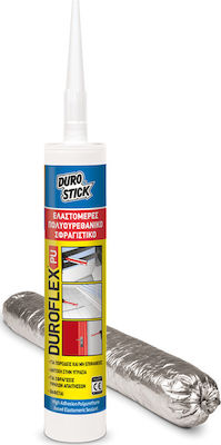 Durostick Duroflex-Pu Adeziv Mastic Etanșeizant de silicon pentru lemn Alb 600ml