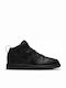 1 Mid PS Kids Sports Shoes Basketball with Laces Black