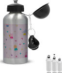 Kids Aluminium Water Bottle Silver 500ml