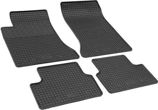 Rigum Set of Front and Rear Mats 4pcs for Mercedes-Benz A Class / B Class / GLA Kia Optima MAN CLA 2012-2018 Black
